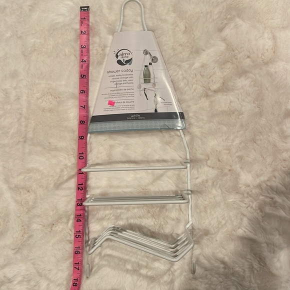 NWT Zenna Home Easily Accessible White Shower Storage Caddy Organizer - Picture 3 of 10